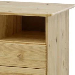 Wohnen 110x54 Kleiner Schreibtisch aus Kiefer Massivholz - Bibulath