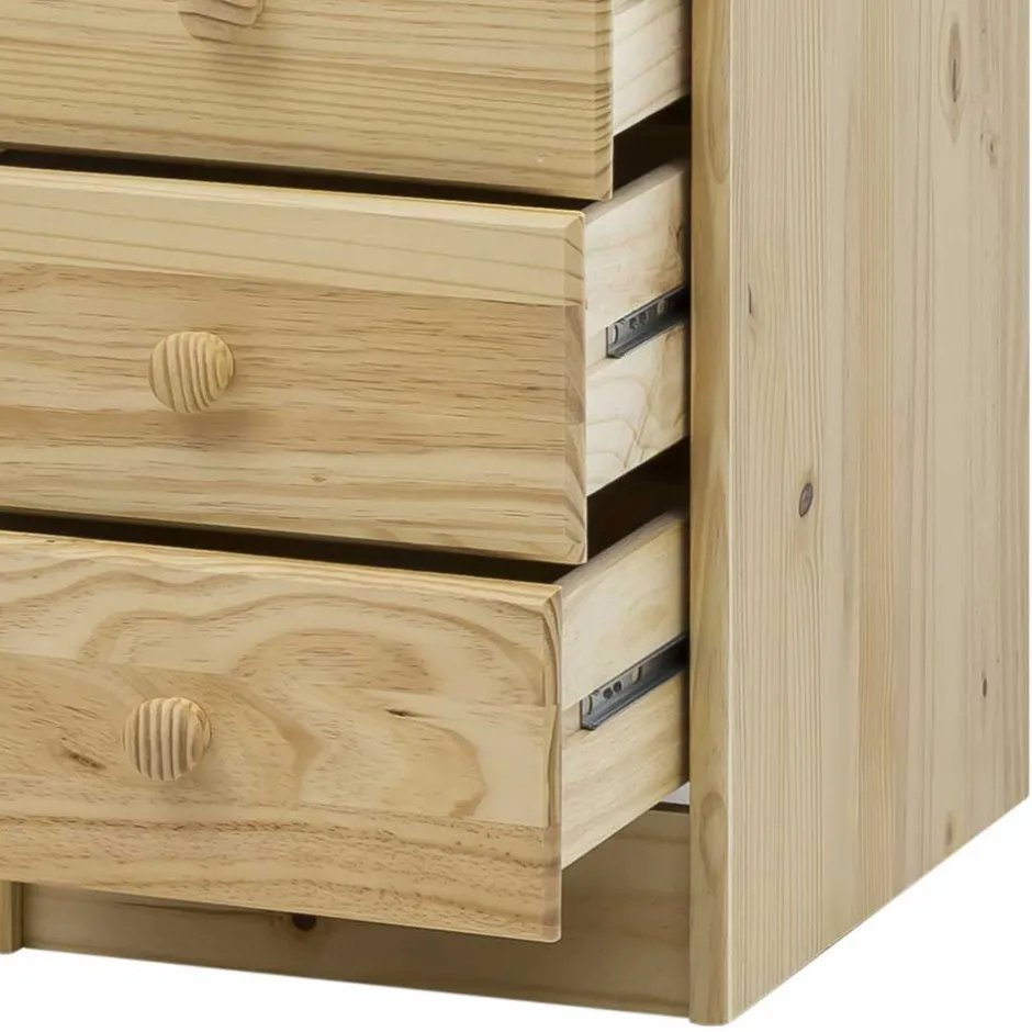 Wohnen 110x54 Kleiner Schreibtisch aus Kiefer Massivholz - Bibulath