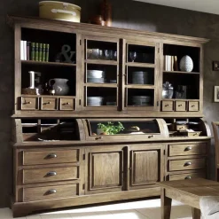 Wohnen 220x210 Landhaus Buffet aus Teak - Teako