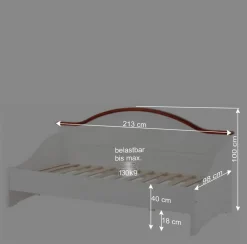 Wohnen 90x200 Landhaus Kojenbett inkl Lattenrost - Beapta