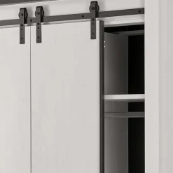 Wohnen 140x200 Modern Country Bett & Schrank - Tramos (vierteilig)