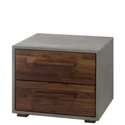 140x200 Polsterbett in Beige und Nussbaum - Kyras^Wohnen Discount