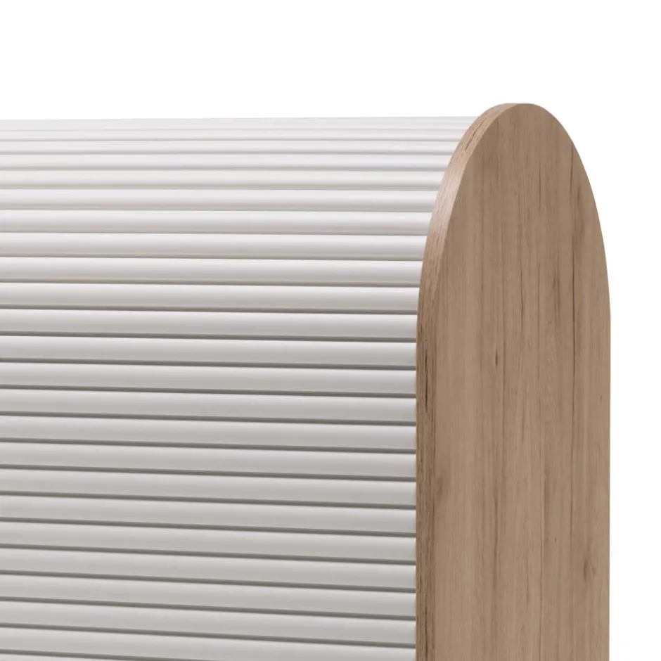 80x100 Rollladenschrank in Weiß & Eiche - Norwich^Wohnen New