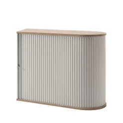 80x100 Rollladenschrank in Weiß & Eiche - Norwich^Wohnen New