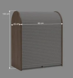 80x100 Rollladenschrank in Weiß & Eiche - Norwich^Wohnen New