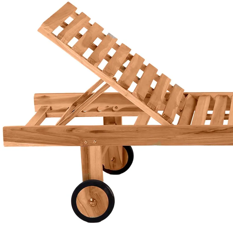 Wohnen 65x200 Rollliege mit verstellbarem Kopfteil - Klahuma