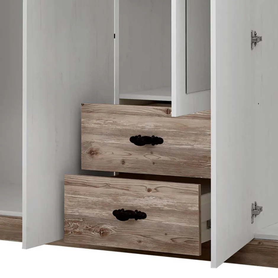 Wohnen 180x200 Schlafzimmer Möbel komplett - Nedita I (vierteilig)