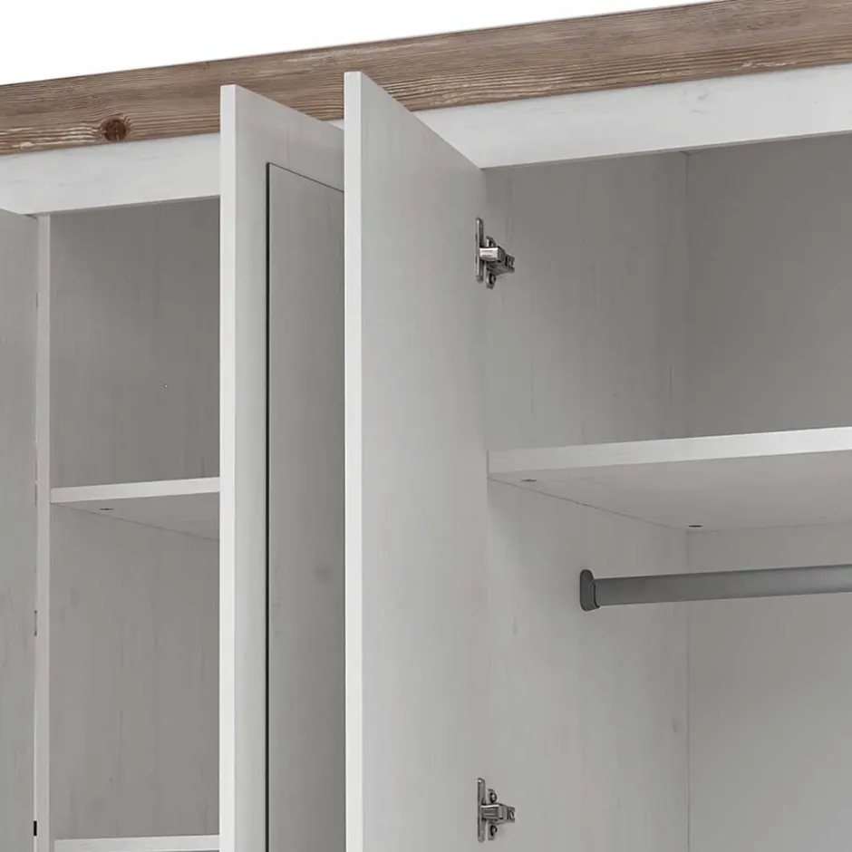 Wohnen 180x200 Schlafzimmer Möbel komplett - Nedita I (vierteilig)