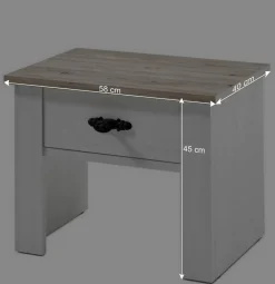 Wohnen 180x200 Schlafzimmer Möbel komplett - Nedita I (vierteilig)