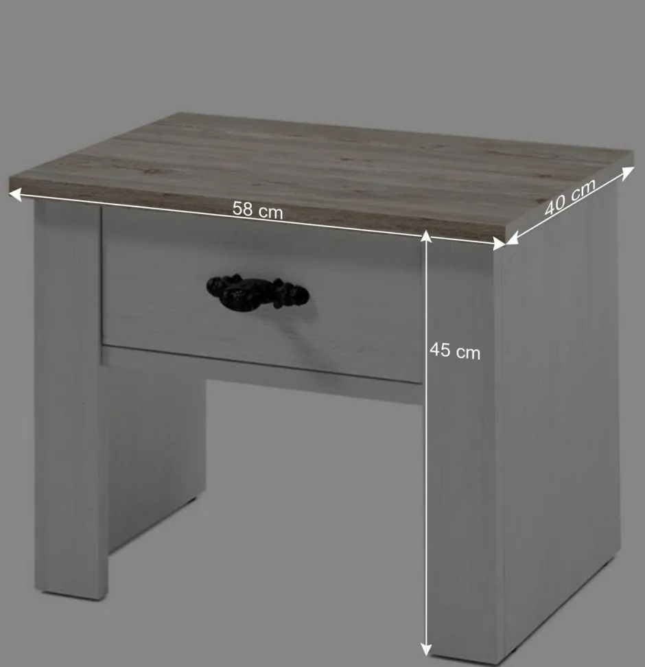 Wohnen 180x200 Schlafzimmer Möbel komplett - Nedita I (vierteilig)