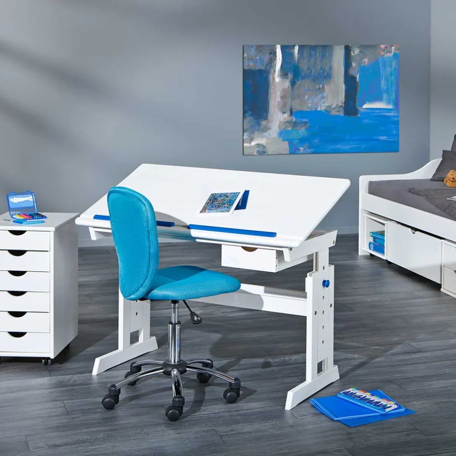 109x55 Schreibtisch für Kinder höhenverstellbar - Bulvaty^Wohnen Best