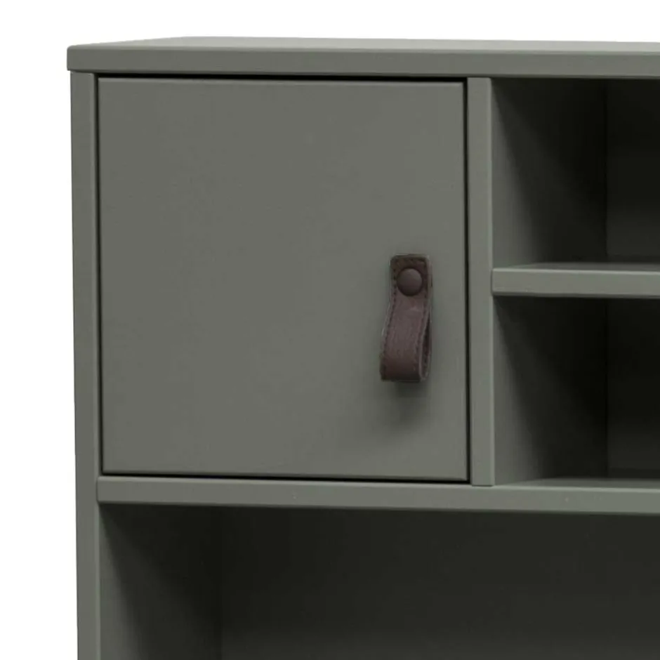 122x58 Schreibtisch mit Aufsatz in Graugrün - Daraon^Wohnen Clearance