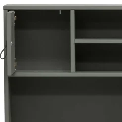 122x58 Schreibtisch mit Aufsatz in Graugrün - Daraon^Wohnen Clearance