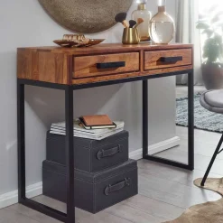 Wohnen 90x36 Schreibtisch Schminktisch mit Schubladen - Vioriga