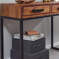 Wohnen 90x36 Schreibtisch Schminktisch mit Schubladen - Vioriga