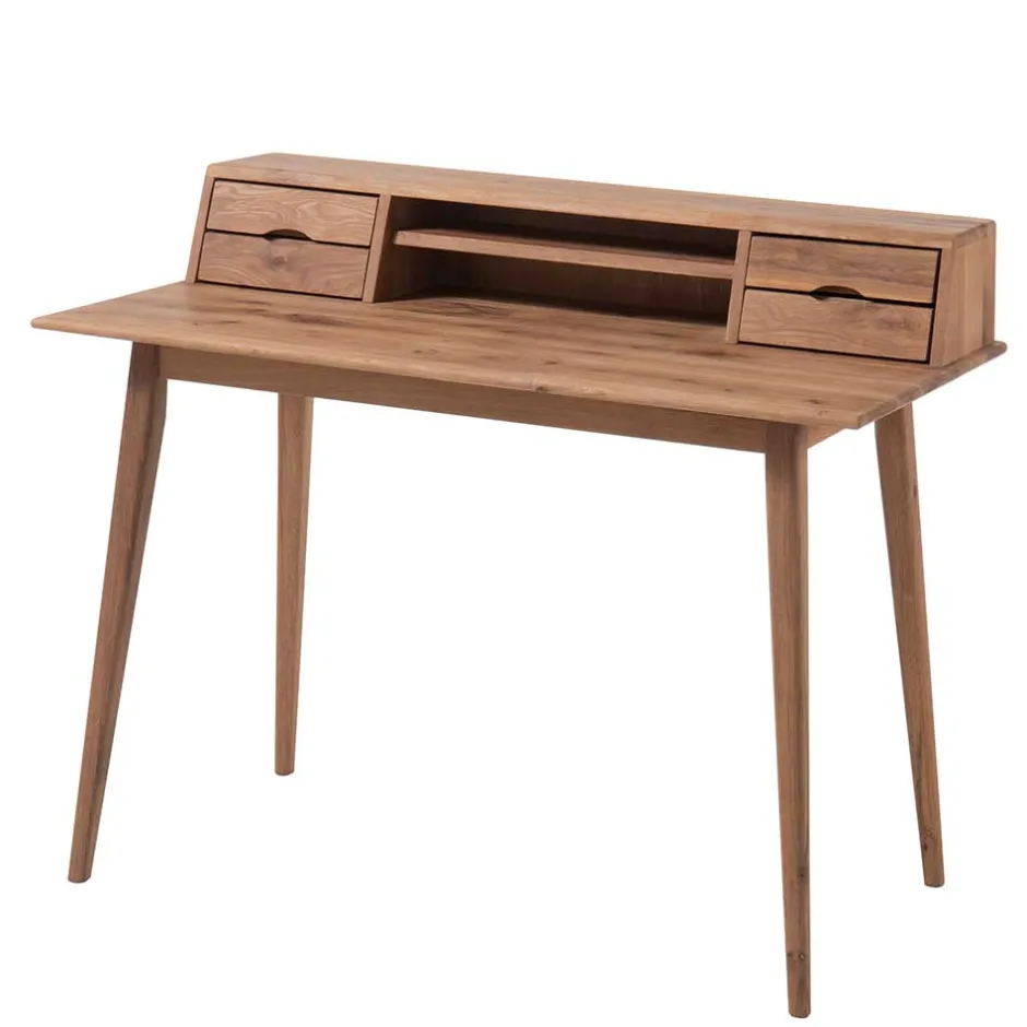 Kinder Wohnen 110x58 Schreibtisch Sekretär aus Holz - Eyes