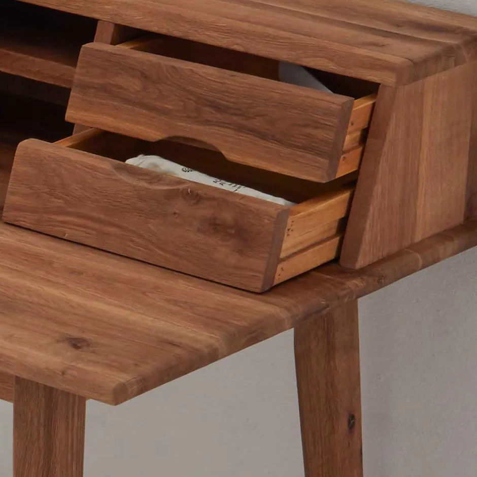 Kinder Wohnen 110x58 Schreibtisch Sekretär aus Holz - Eyes