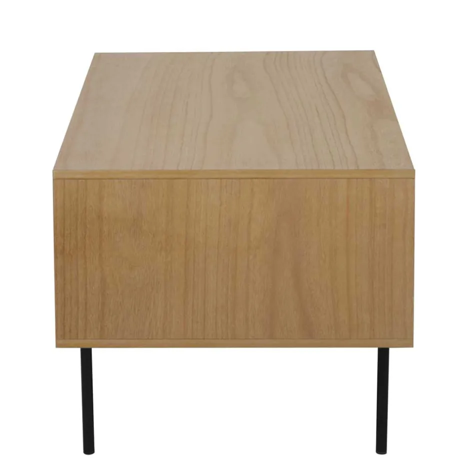 Wohnen 110x59 Skandi Couchtisch mit Wiener Geflecht - Esholda