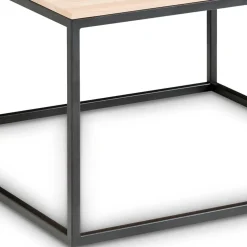 70x70 Sofa Wohnzimmertisch in Eiche Hell - Levirenas^Wohnen Clearance