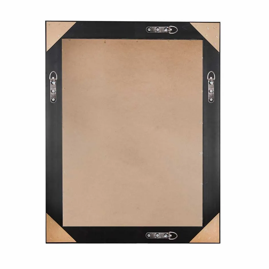 Wohnen 55x70 Spiegel mit breitem Rahmen in Silber - Tunapuna