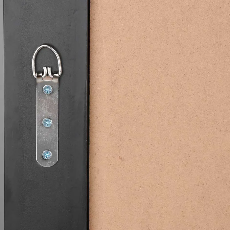 Wohnen 55x70 Spiegel mit breitem Rahmen in Silber - Tunapuna