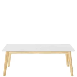 120x60 Wohnzimmer Tisch in Weiß & Kiefer - Tropezian^Wohnen Online