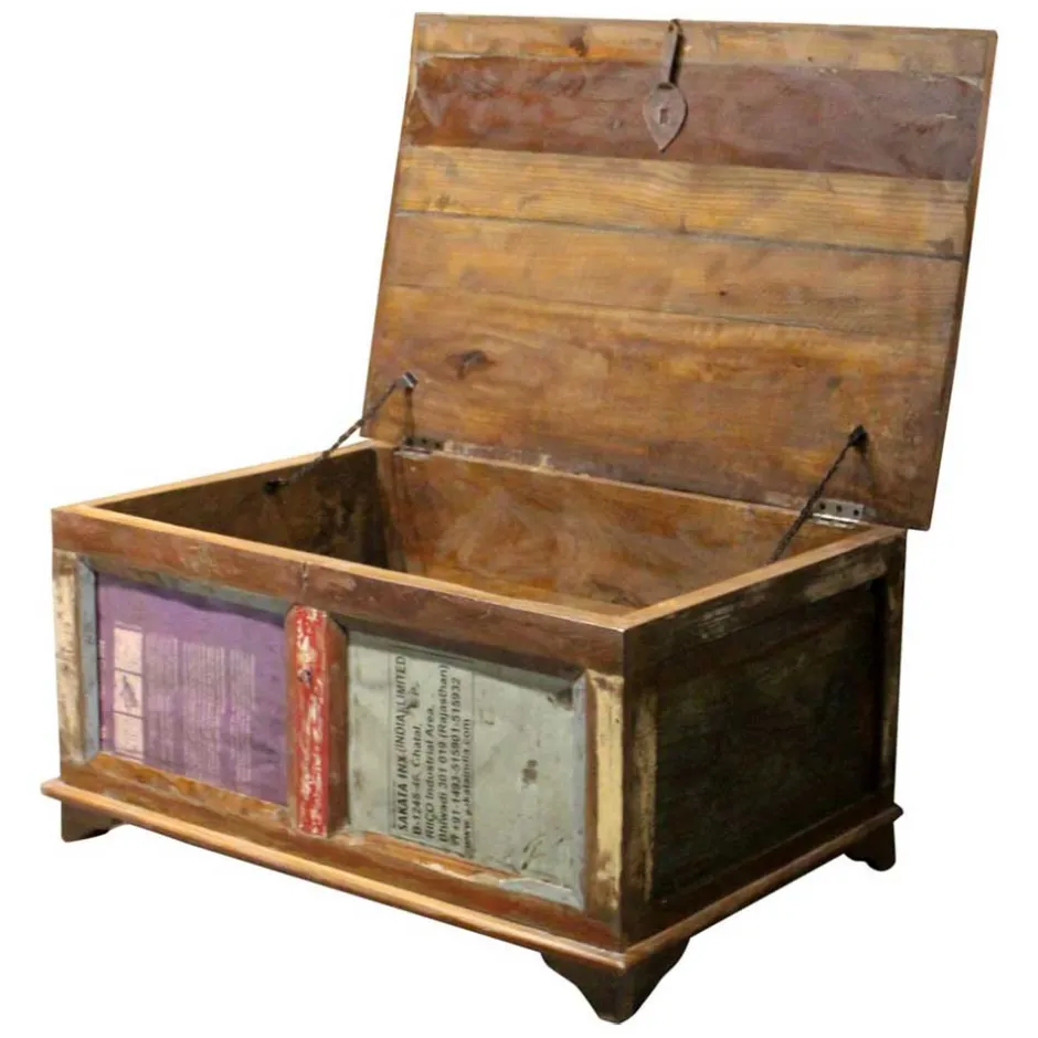 90x60 Wohnzimmer Truhentisch im Shabby Style - Slinida^Wohnen