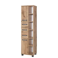 Wohnen 42x164cm Bad-Hochschrank mit Regal - Iskro