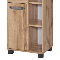 Wohnen 42x164cm Bad-Hochschrank mit Regal - Iskro