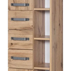 Wohnen 42x164cm Bad-Hochschrank mit Regal - Iskro