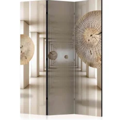 Wohnen 135x172cm Paravent aus Leinwand & Holz - Jesafina