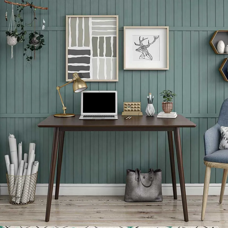 Wohnen 121x60cm Schreibtisch in Walnuss - Despelin