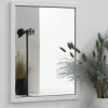 Wohnen 40x55cm Spiegel mit weißem Metallrahmen - Ezeiza