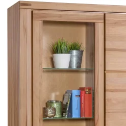 Wohnen 108x200cm Wohnzimmerschrank aus Kernbuche - Uhelia