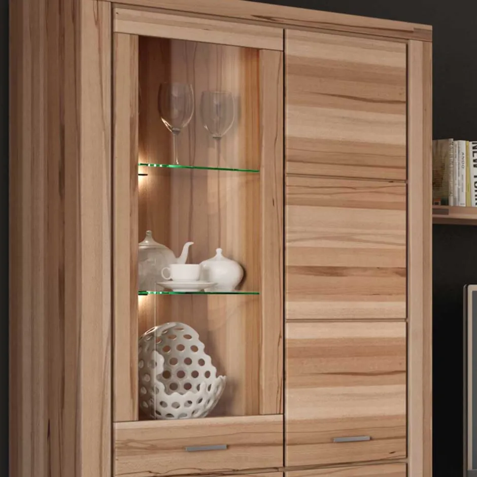 Wohnen 108x200cm Wohnzimmerschrank aus Kernbuche - Uhelia