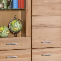 Wohnen 108x200cm Wohnzimmerschrank aus Kernbuche - Uhelia