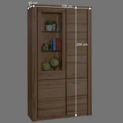 Wohnen 108x200cm Wohnzimmerschrank aus Kernbuche - Uhelia