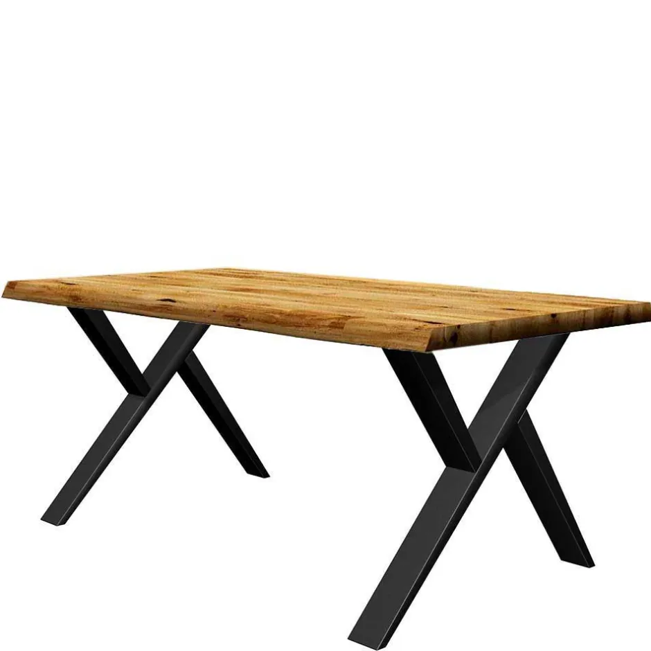 X-Fuß Esszimmertisch aus Eiche massiv - Trapper^Wohnen Best