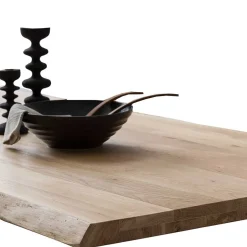 Wohnen X-Fuß Esszimmertisch mit Baumkantenplatte - Ebrania