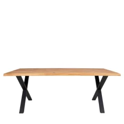 Wohnen X-Fuß Tisch & Armlehnstühle - Gladiore (siebenteilig)