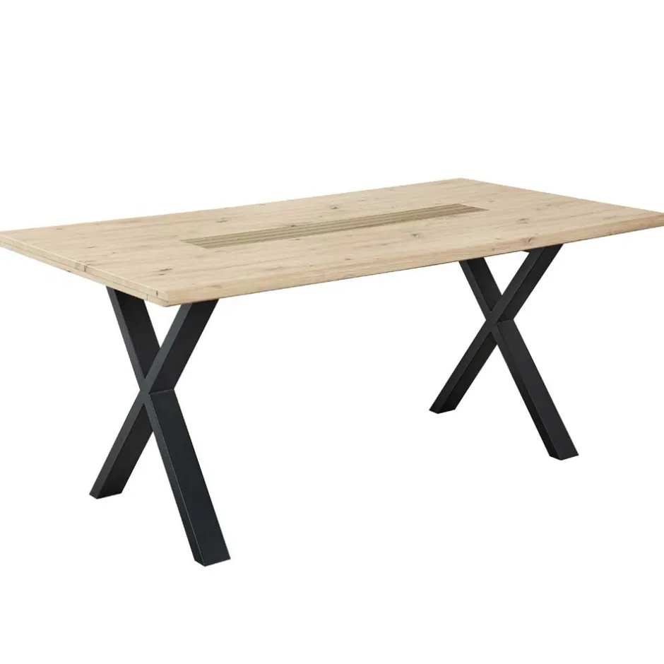 X-Fuß Tisch & Drehstühle Set - Niam (siebenteilig)^Wohnen New