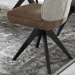 X-Fuß Tisch & Drehstühle Set - Niam (siebenteilig)^Wohnen New