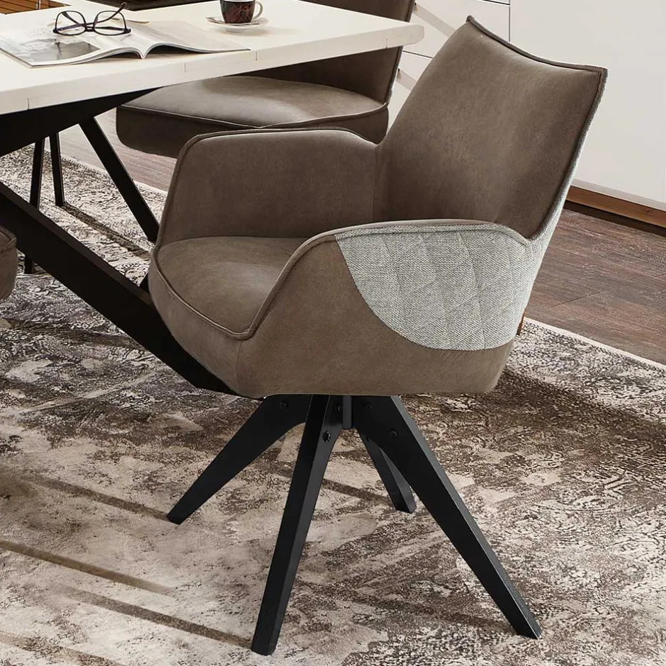 X-Fuß Tisch & Drehstühle Set - Niam (siebenteilig)^Wohnen New