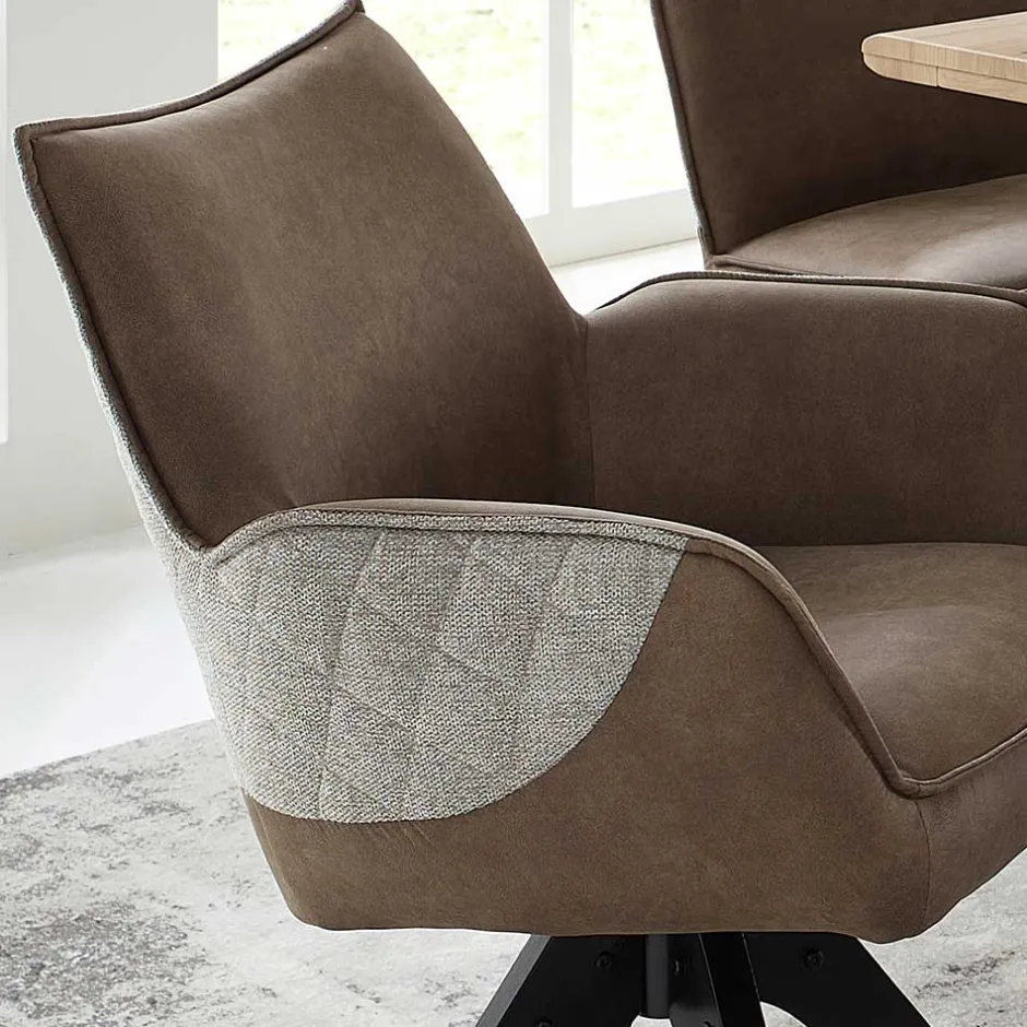 X-Fuß Tisch & Drehstühle Set - Niam (siebenteilig)^Wohnen New