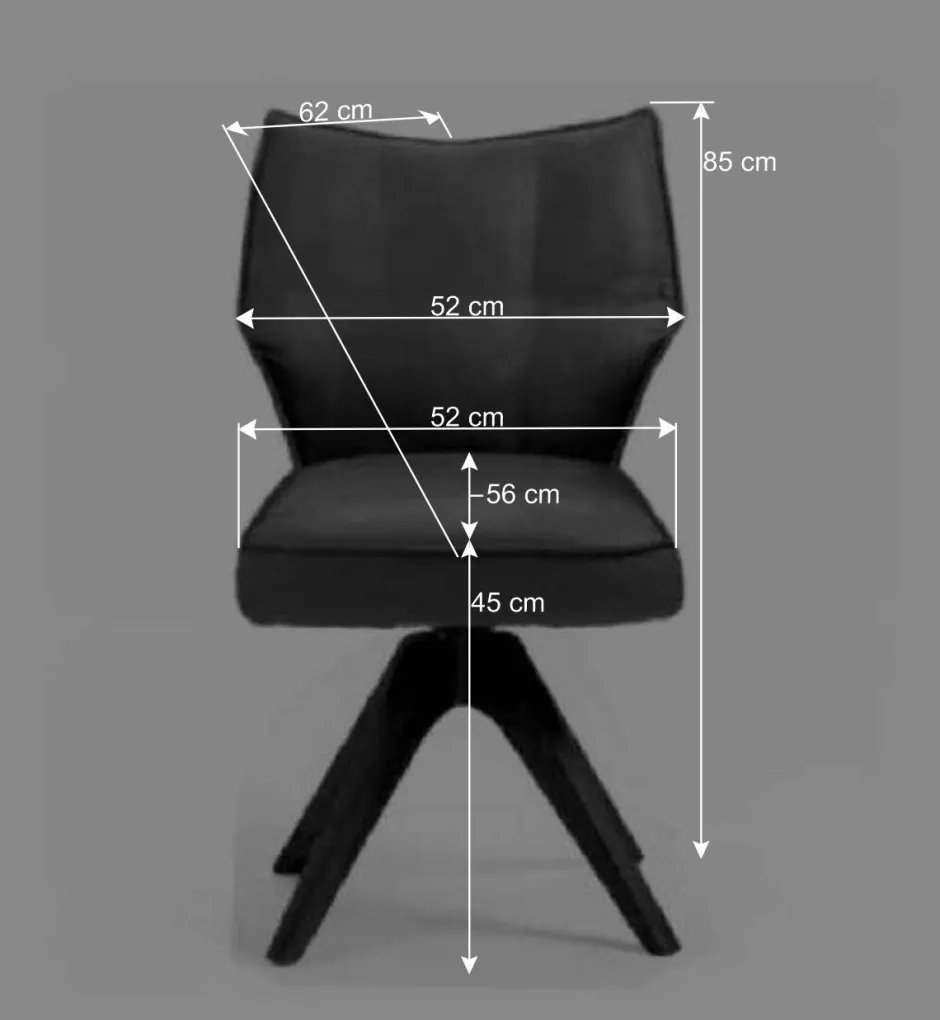 X-Fuß Tisch & Drehstühle Set - Niam (siebenteilig)^Wohnen New