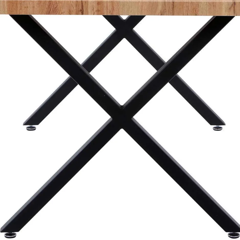 X-Fuß Tischgruppe mit Polsterstühlen - Fanita (fünfteilig)^Wohnen Clearance