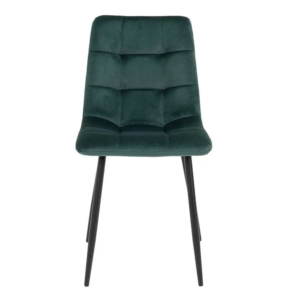 X-Fuß-Tisch & Samtstühle - Domniar (siebenteilig)^Wohnen Hot