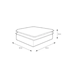 XL Sessel mit Hocker in Anthrazit - Ruffos (zweiteilig)^Wohnen New