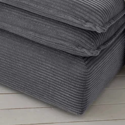 XL Sessel mit Hocker in Anthrazit - Ruffos (zweiteilig)^Wohnen New