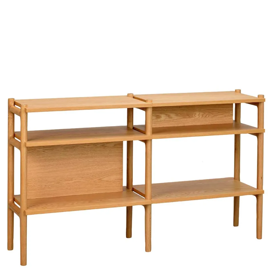 Wohnen 140x81x36 4 Fächer Regal in modernem Design - Ulapos